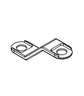 Mj reversed angle bracket 135 ° 3 hole blue