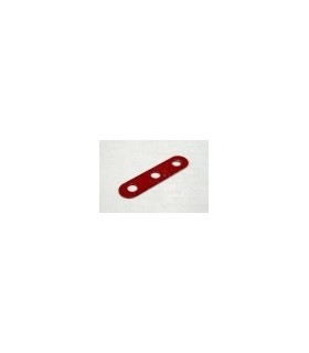 Bande etroite 3 trous rouge