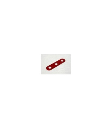 Bande etroite 3 trous rouge