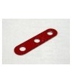 Bande etroite 3 trous rouge