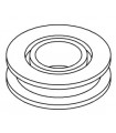 Mj small pulley ø 22 mm pale grey