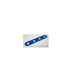 Bande etroite 4 trous bleu