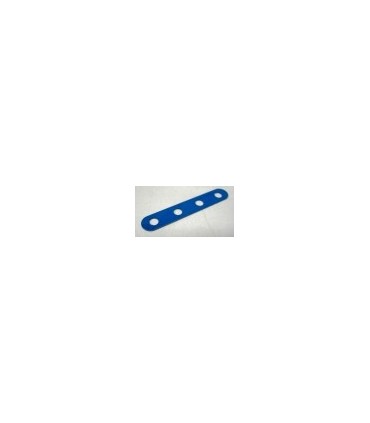 Bande etroite 4 trous bleu