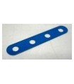Bande etroite 4 trous bleu