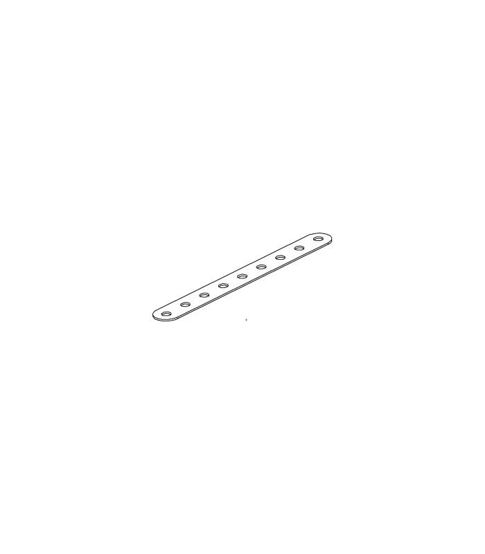 Strip 9 holes zn Strip 9 holes zn