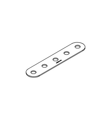 Strip 5 holes blue