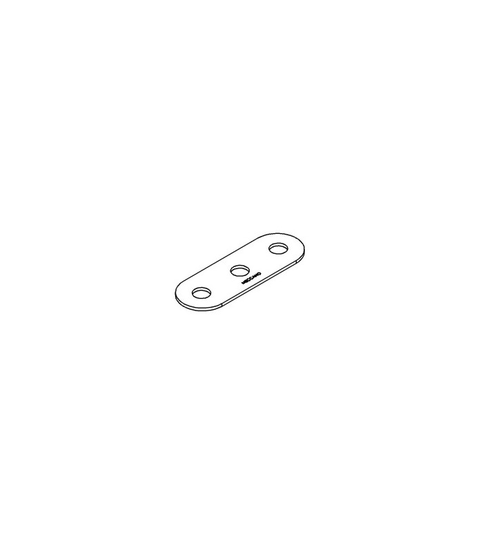 Strip 3 holes metal red (set of 5) Strip 3 holes metal red (set of 5)