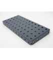 Plaque a rebords 11x5 tr (140x60 mm) gris  (lot de 5)
