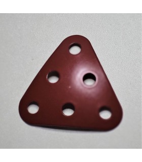 Triangular curved plate 3x3 red metal (pack of 10)