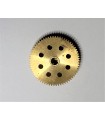 Gear wheel 8 holes 66 teeth brass