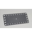 metal flexible plate 11x5h (140x60mm) silver grey (set of 10)