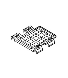 Mj grillage supérieur 4 pattes gris alu