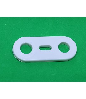 Mj flat strip 2 holes white