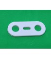 Mj flat strip 2 holes white