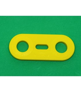 Mj flat strip 2 holes yellow