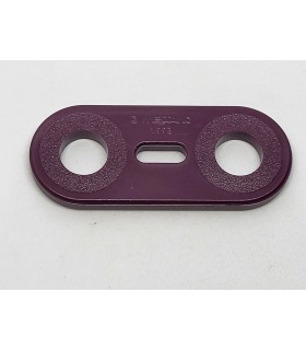 Mj flat strip 2 holes dark purple