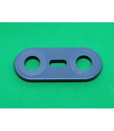 Mj flat strip 2 holes grey