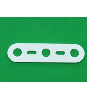 Mj flat strip 3 holes white
