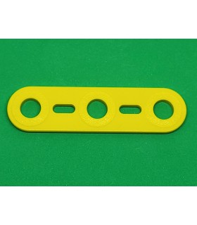 Mj flat strip 3 holes yellow