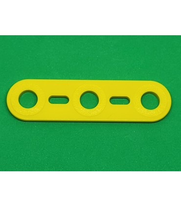 Mj flat strip 3 holes yellow