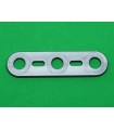 Mj flat strip 3 holes aluminum gray