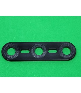 Mj flat strip 3 holes black