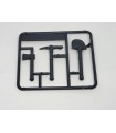 Mj outils en grappe gris (hache, pioche, pelle)