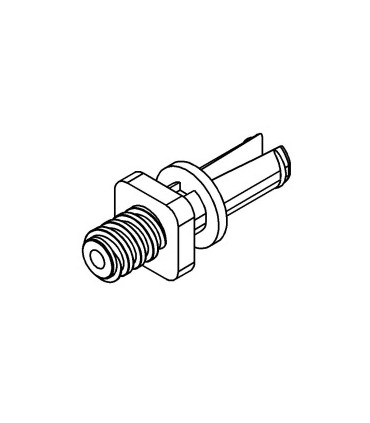Mj short screwed clip axle yellow chick