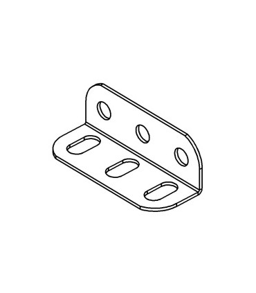 Angle girder 3 holes blue