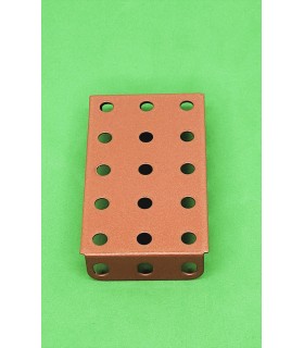 Plaque à rebords 5x3 tr (60x40 mm) cuivre