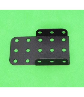 Special flanged plate (38x60mm) charcoal grey