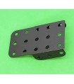 Special flanged plate (38x60mm) charcoal grey (pack of 10)