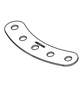 Curved strip l.60 r.60 (5h) blue f1 (pack of 10)