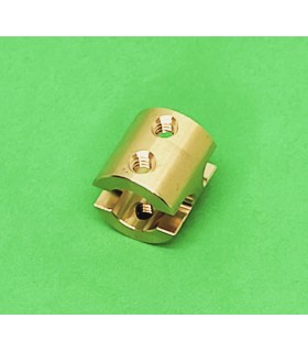 Short socket coupling brass