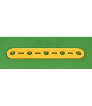 Mj flat strip 5 holes yellow/orange