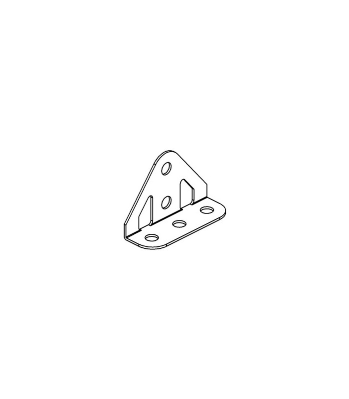 Embase triangulee coudee bleu Embase triangulee coudee bleu