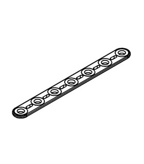 Mj flat strip 7 holes white