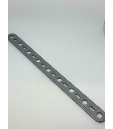 Mj flat strip 9 holes aluminum gray