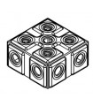 Mj square block 2x2 dark blue