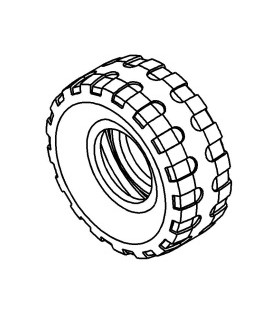 Mj quad tyre 6x4 light grey
