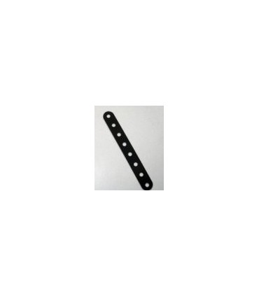 Bande 8 trous flexible noire