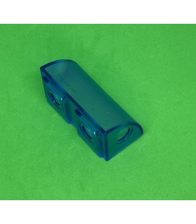 Mj double quarter block 2x1 transparent blue