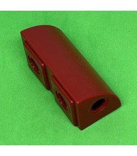 Mj double quarter block 2x1 dark red
