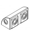 Mj double quarter block 2x1 red