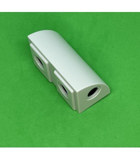 Mj double quarter block 2x1 pale grey