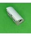 Mj volume quart de rond 2x1 gris pâle