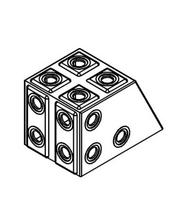 Mj large angle block 3x4x4 orange