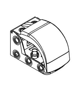 Mj verrière bulle pour cabine 4x4 bleu transparent