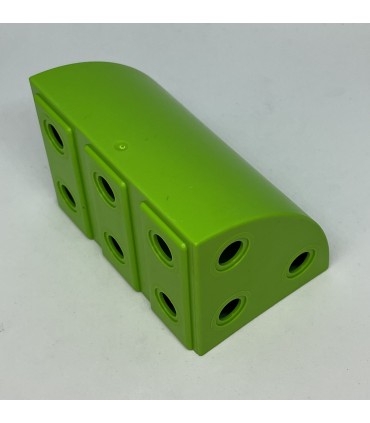 Mj large curved block 6x3 green
