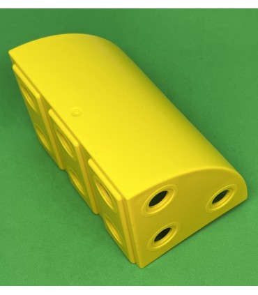 Mj large curved block 6x3 yellow